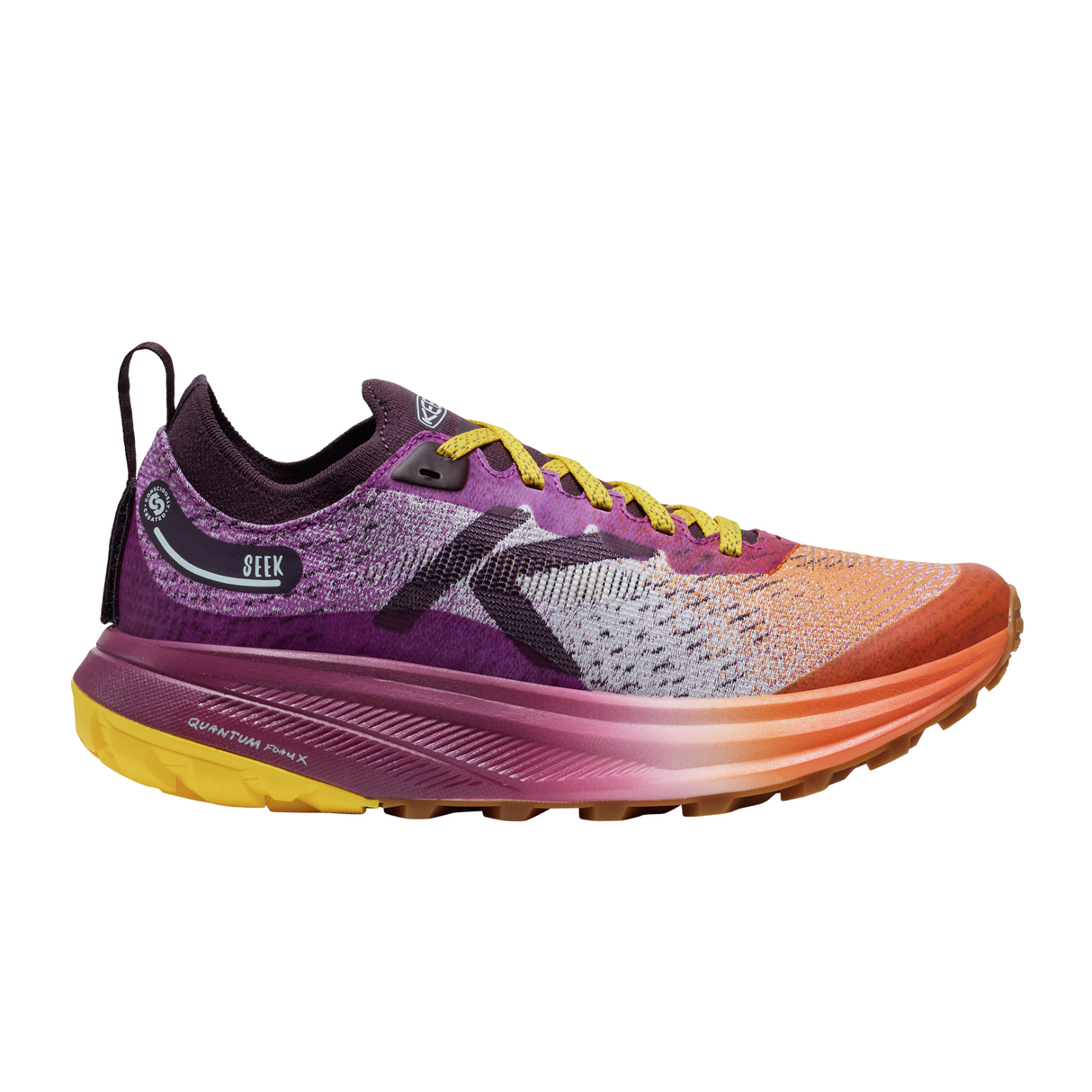 Keen Seek Trail Running Shoe (Women) - Willowherb/Orange Peel Athletic - Running - Trail - The Heel Shoe Fitters