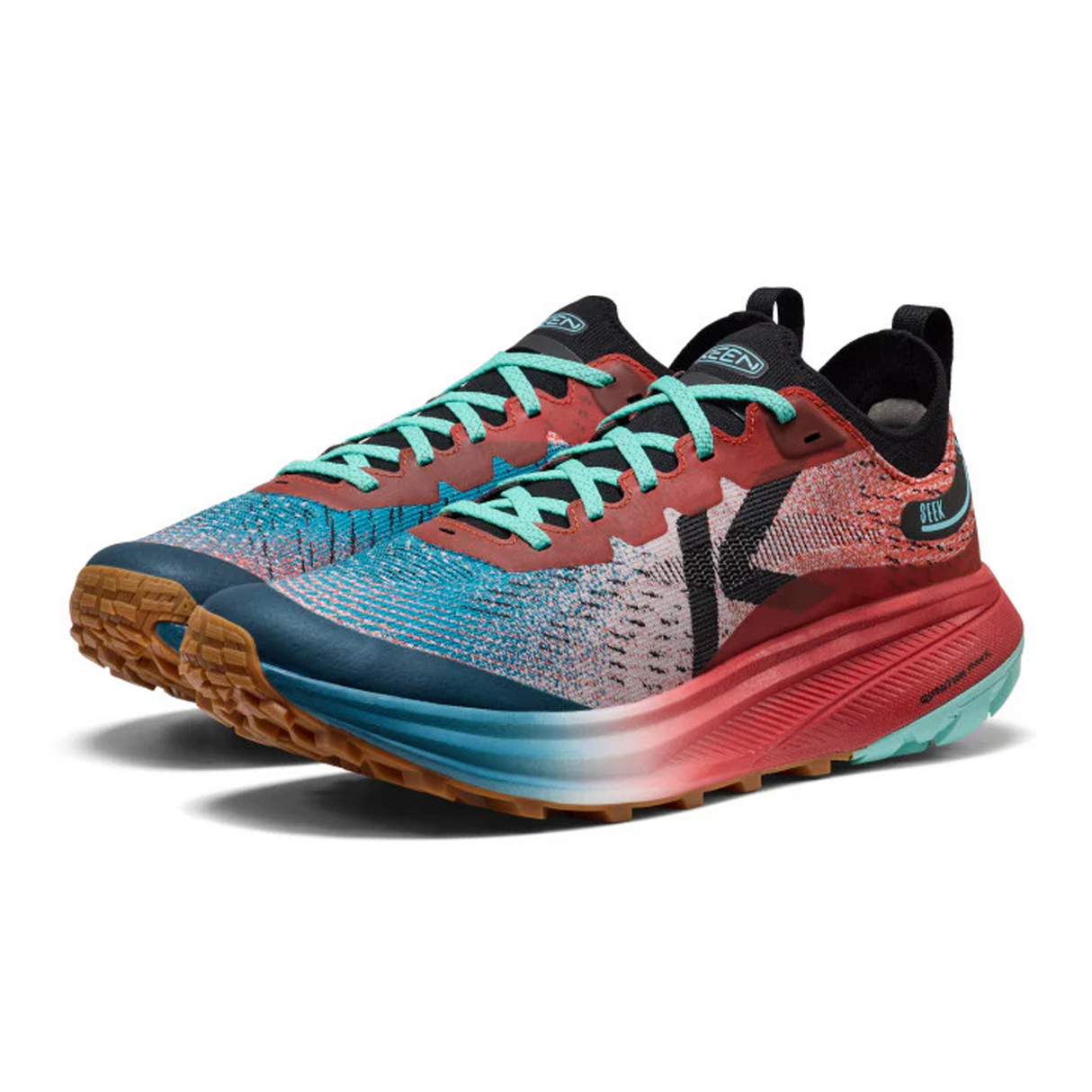 Keen Seek Trail Running Shoe (Men) - Grenadine/Ocean Depths Athletic - Running - Trail - The Heel Shoe Fitters