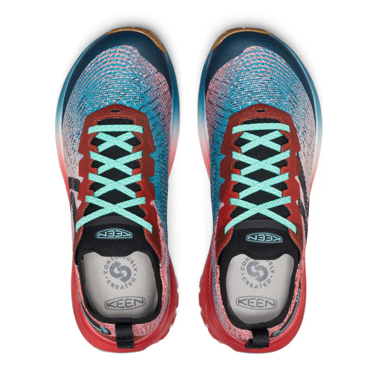 Keen Seek Trail Running Shoe (Men) - Grenadine/Ocean Depths Athletic - Running - Trail - The Heel Shoe Fitters