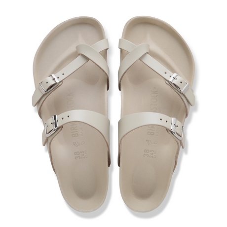 Birkenstock Mayari Sandal (Women) - Amalfi Oyster Leather Sandal - Thong - The Heel Shoe Fitters