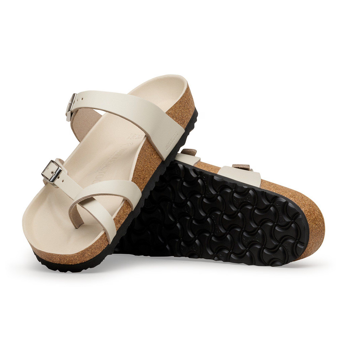 Birkenstock Mayari Sandal (Women) - Amalfi Oyster Leather Sandal - Thong - The Heel Shoe Fitters