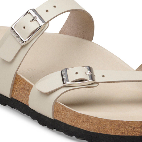 Birkenstock Mayari Sandal (Women) - Amalfi Oyster Leather Sandal - Thong - The Heel Shoe Fitters