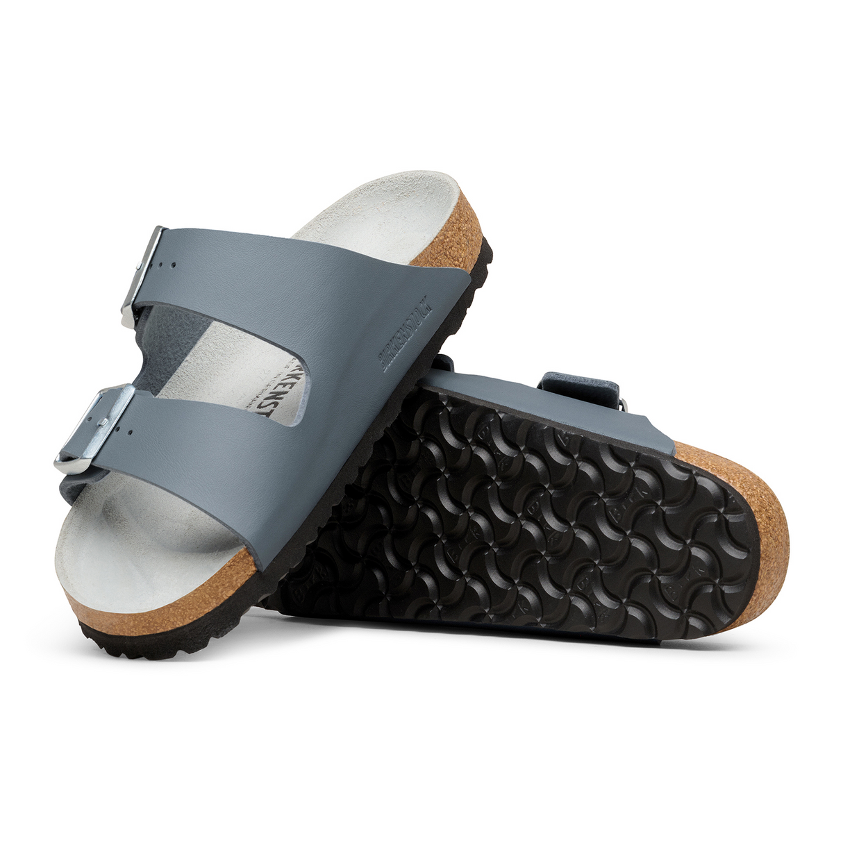 Birkenstock Arizona Narrow Slide Sandal (Women) - Basalt Gray Birko-Flor Sandal - Slide - The Heel Shoe Fitters