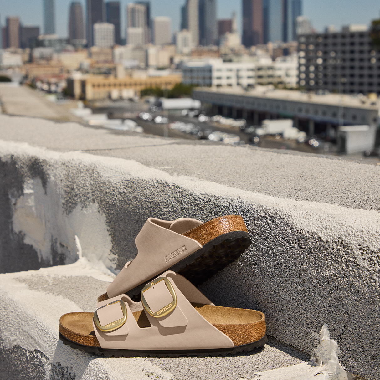 Birkenstock Arizona Big Buckle Narrow Slide Sandal (Women) - Sandcastle Birko-Flor Sandal - Slide - The Heel Shoe Fitters