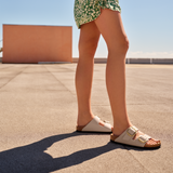 Birkenstock Arizona Big Buckle Narrow Slide Sandal (Women) - Sandcastle Birko-Flor Sandal - Slide - The Heel Shoe Fitters