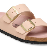 Birkenstock Arizona Narrow Slide Sandal (Women) - New Beige Birko-Flor Sandal - Slide - The Heel Shoe Fitters