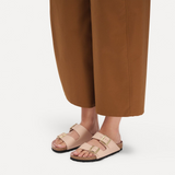 Birkenstock Arizona Narrow Slide Sandal (Women) - New Beige Birko-Flor Sandal - Slide - The Heel Shoe Fitters