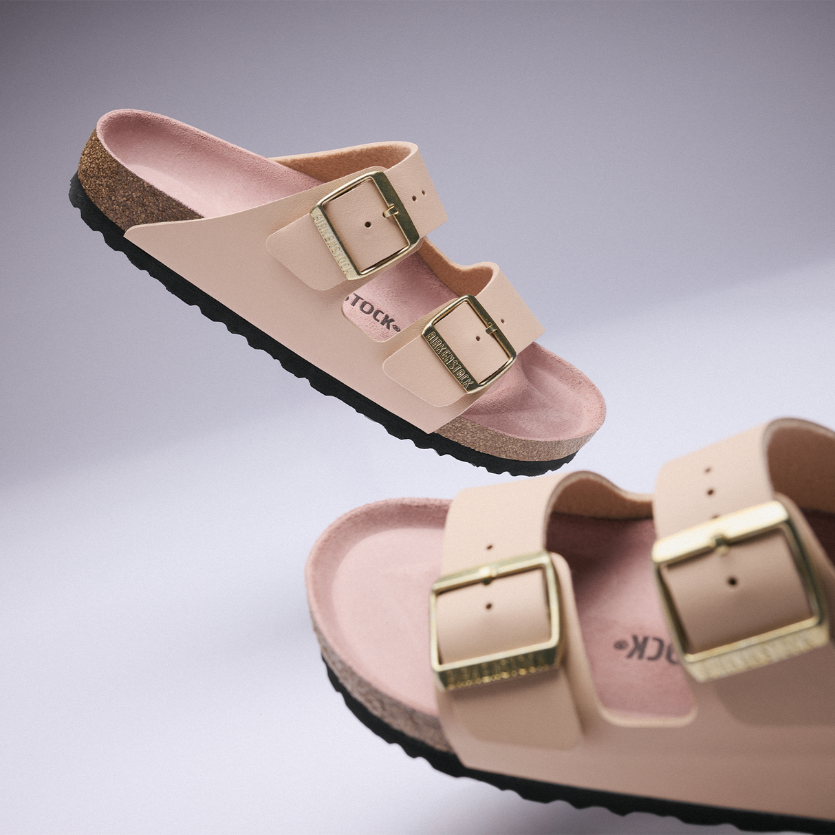 Birkenstock Arizona Narrow Slide Sandal (Women) - New Beige Birko-Flor Sandal - Slide - The Heel Shoe Fitters