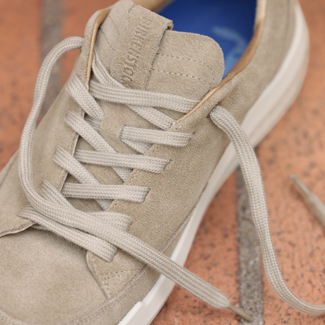 Birkenstock Melbourne Sneaker (Men) - Taupe Suede Athletic - Casual - Lace Up - The Heel Shoe Fitters