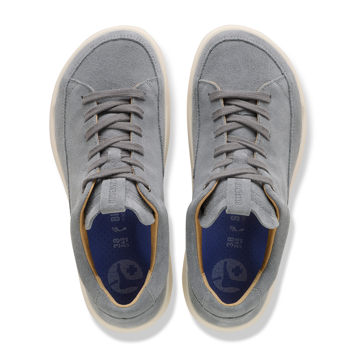 Birkenstock Melbourne Sneaker (Men) - Basalt Gray Suede Athletic - Casual - Lace Up - The Heel Shoe Fitters