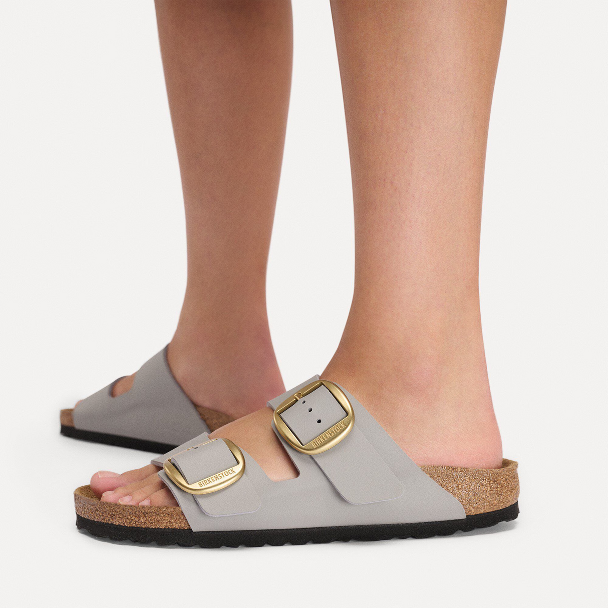 Birkenstock Arizona Big Buckle Narrow Slide Sandal (Women) - Stone Coin Birko-Flor Sandal - Slide - The Heel Shoe Fitters