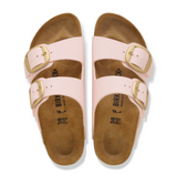 Birkenstock Arizona Big Buckle Narrow Slide Sandal (Women) - Light Rose Birko-Flor Sandal - Slide - The Heel Shoe Fitters