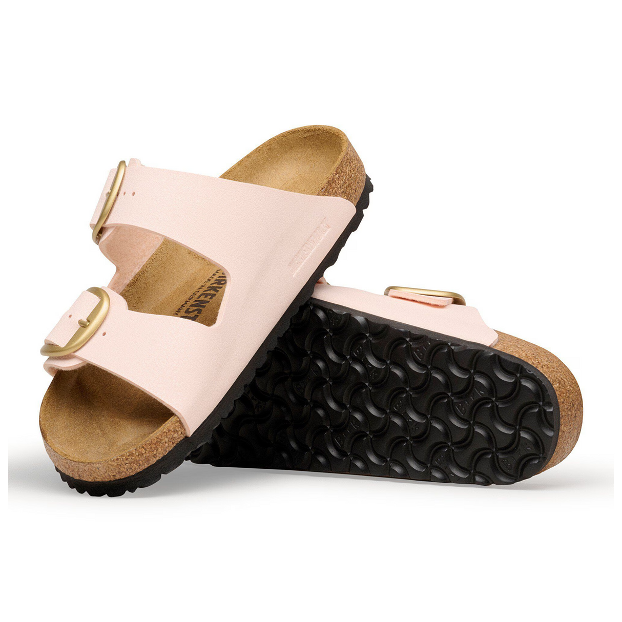 Birkenstock Arizona Big Buckle Narrow Slide Sandal (Women) - Light Rose Birko-Flor Sandal - Slide - The Heel Shoe Fitters