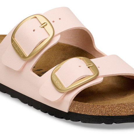 Birkenstock Arizona Big Buckle Narrow Slide Sandal (Women) - Light Rose Birko-Flor Sandal - Slide - The Heel Shoe Fitters
