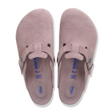 Birkenstock Boston Soft Footbed Clog (Women) - Faded Purple Suede