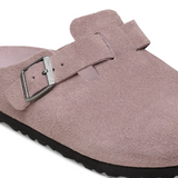 Birkenstock Boston Soft Footbed Clog (Women) - Faded Purple Suede