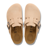 Birkenstock Boston Wire Buckle Clog (Men) - Sandcastle Nubuck Dress-Casual - Clogs & Mules - The Heel Shoe Fitters