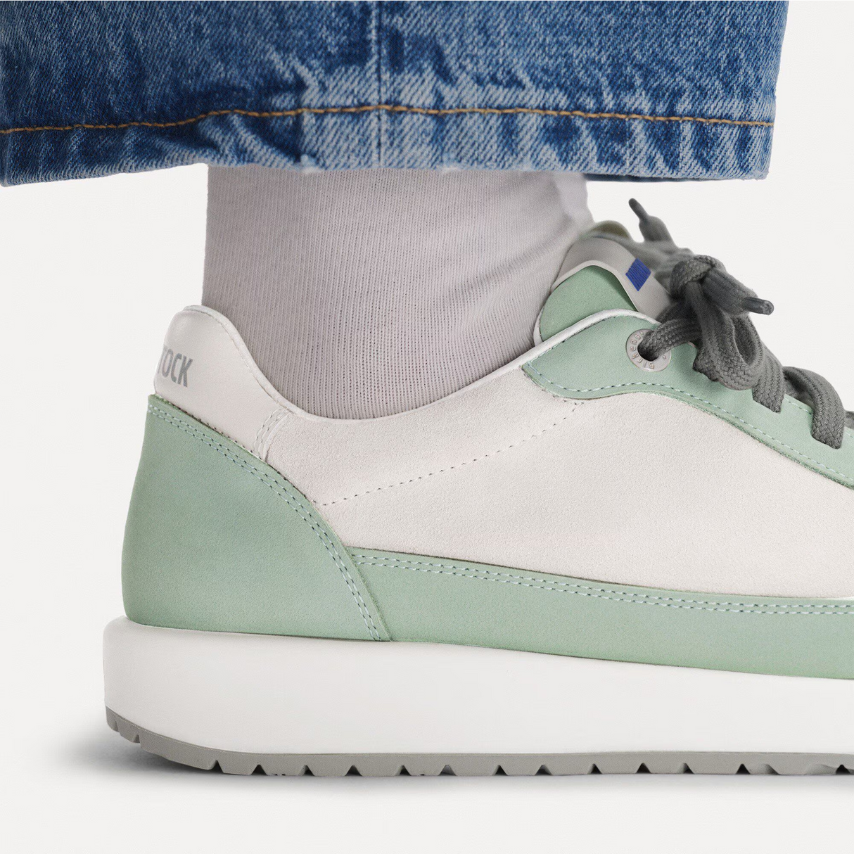 Birkenstock Honnef City Narrow Lace Up (Women) - Antique White/Pure Sage Athletic - Casual - Lace Up - The Heel Shoe Fitters