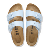 Birkenstock Arizona Narrow Slide Sandal (Women) - Graceful Baby Blue Birko-Flor Sandal - Slide - The Heel Shoe Fitters