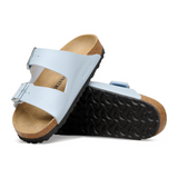 Birkenstock Arizona Narrow Slide Sandal (Women) - Graceful Baby Blue Birko-Flor Sandal - Slide - The Heel Shoe Fitters