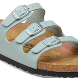 Birkenstock Florida Slide Sandal (Women) - Flowers Pure Sage Birko-Flor Sandal - Slide - The Heel Shoe Fitters