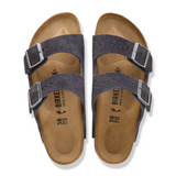Birkenstock Arizona Slide Sandal (Men) - Charcoal Suede Sandal - Slide - The Heel Shoe Fitters