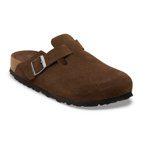 Birkenstock Boston Suede Soft Footbed Clog (Women) Dress-Casual - Clogs & Mules - The Heel Shoe Fitters