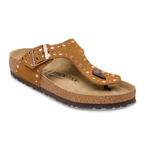 Birkenstock Gizeh Rivets Sandal (Women) - Mink Suede Sandal - Thong - The Heel Shoe Fitters
