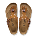 Birkenstock Gizeh Rivets Sandal (Women) - Mink Suede Sandal - Thong - The Heel Shoe Fitters