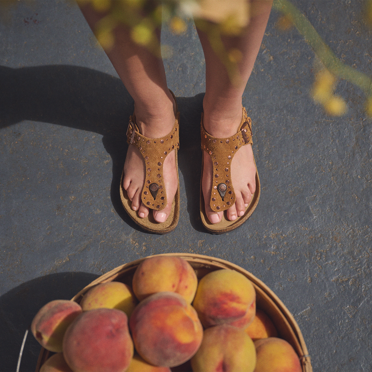 Birkenstock Gizeh Rivets Sandal (Women) - Mink Suede Sandal - Thong - The Heel Shoe Fitters