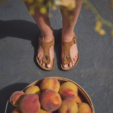 Birkenstock Gizeh Rivets Sandal (Women) - Mink Suede Sandal - Thong - The Heel Shoe Fitters