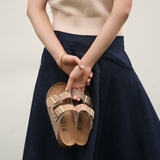 Birkenstock Arizona Slide Sandal (Women) - Flowers Sandcastle Suede Sandal - Slide - The Heel Shoe Fitters