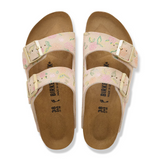 Birkenstock Arizona Slide Sandal (Women) - Flowers Sandcastle Suede Sandal - Slide - The Heel Shoe Fitters