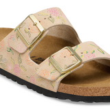 Birkenstock Arizona Slide Sandal (Women) - Flowers Sandcastle Suede Sandal - Slide - The Heel Shoe Fitters
