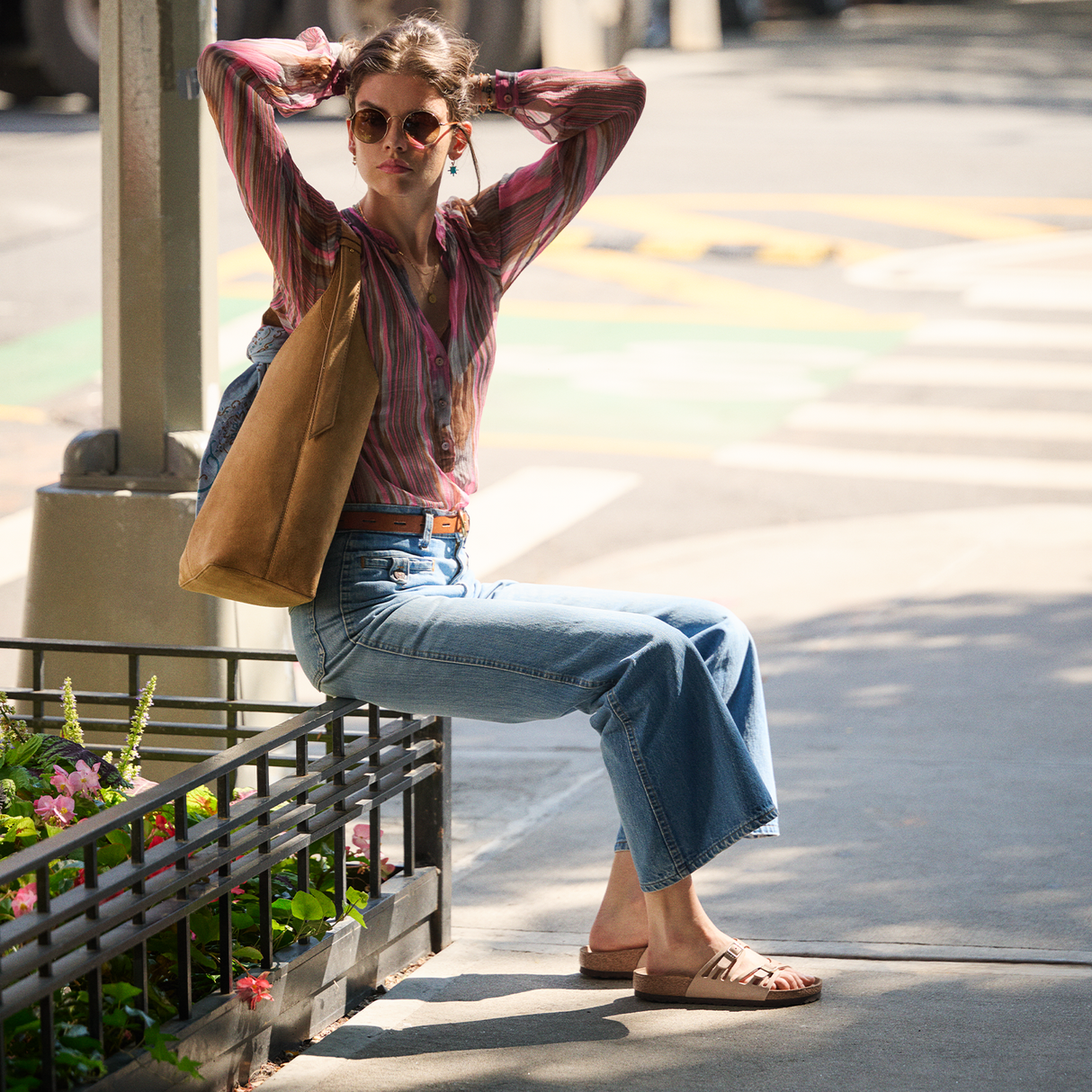 Birkenstock Granada Slide Sandal (Women) - Sandcastle Nubuck