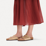 Birkenstock Granada Slide Sandal (Women) - Sandcastle Nubuck