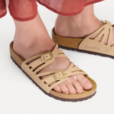 Birkenstock Granada Slide Sandal (Women) - Sandcastle Nubuck