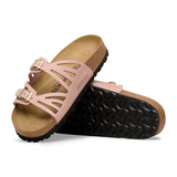 Birkenstock Granada Narrow Slide Sandal (Women) - Soft Pink Nubuck Sandal - Slide - The Heel Shoe Fitters