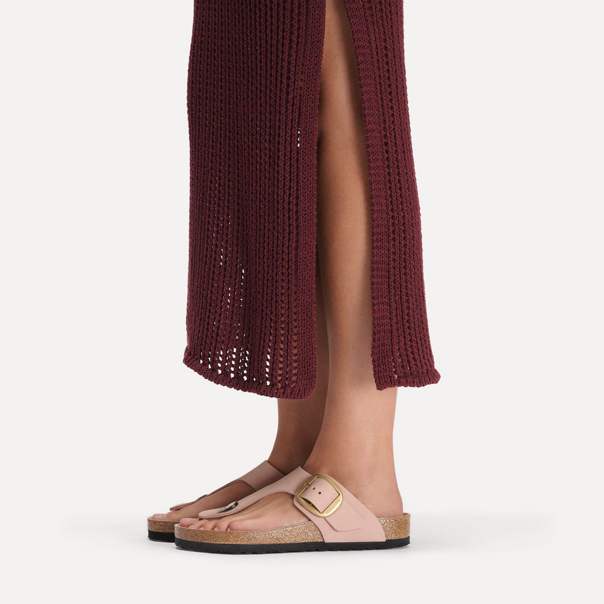 Birkenstock Gizeh Big Buckle Sandal (Women) - Soft Pink Nubuck Sandal - Thong - The Heel Shoe Fitters