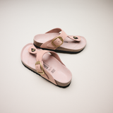 Birkenstock Gizeh Big Buckle Sandal (Women) - Soft Pink Nubuck Sandal - Thong - The Heel Shoe Fitters