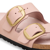 Birkenstock Arizona Big Buckle Narrow Slide Sandal (Women) - Soft Pink Nubuck Sandal - Slide - The Heel Shoe Fitters