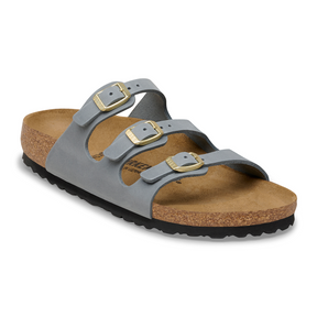 Birkenstock Florida Slide Sandal (Women) - Basalt Gray Oiled Leather Sandal - Slide - The Heel Shoe Fitters