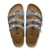 Birkenstock Florida Slide Sandal (Women) - Basalt Gray Oiled Leather Sandal - Slide - The Heel Shoe Fitters