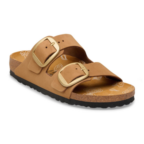 Birkenstock Arizona Big Buckle Narrow Slide Sandal (Women) - Mink Nubuck Sandal - Slide - The Heel Shoe Fitters