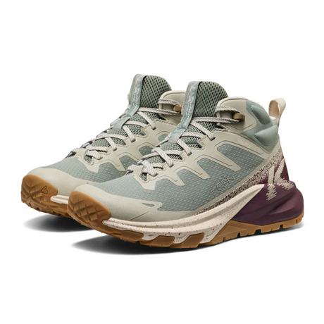 Keen Targhee Apex Mid Waterproof Hiking Boot (Women) - Lily Pad/Fig Hiking - Mid - The Heel Shoe Fitters