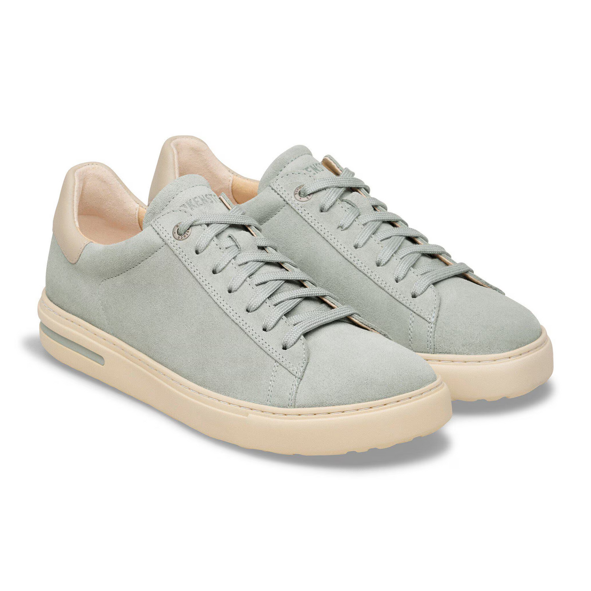 Birkenstock Bend Narrow Sneaker (Women) - Pure Sage/Oyster Suede Athletic - Casual - Lace Up - The Heel Shoe Fitters