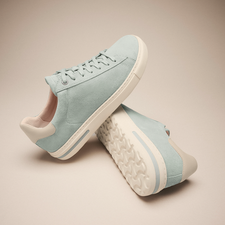 Birkenstock Bend Narrow Sneaker (Women) - Pure Sage/Oyster Suede Athletic - Casual - Lace Up - The Heel Shoe Fitters
