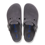 Birkenstock Boston Soft Footbed Clog (Men) - Charcoal Suede
