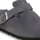 Birkenstock Boston Soft Footbed Clog (Men) - Charcoal Suede