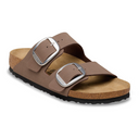Birkenstock Arizona Big Buckle Slide Sandal (Women) - Mocha Birkibuc